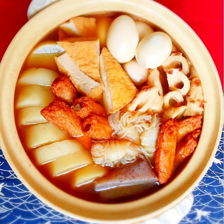 いつもの”おでん”に^^ごま油で美味♡